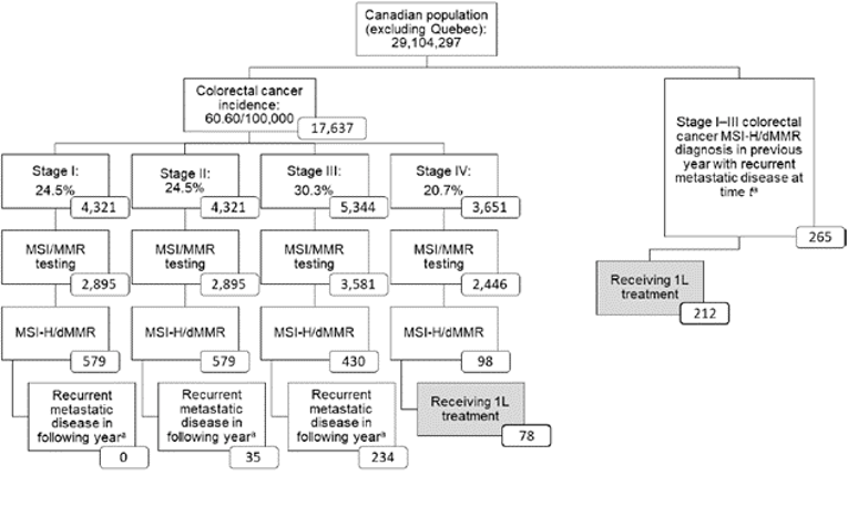 Flow chart describing the method used to estimate the size of the eligible population.