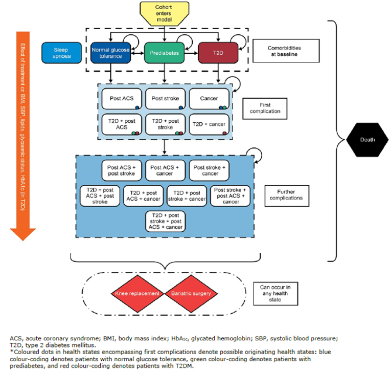 The diagram below shows how patient’s move through the model.